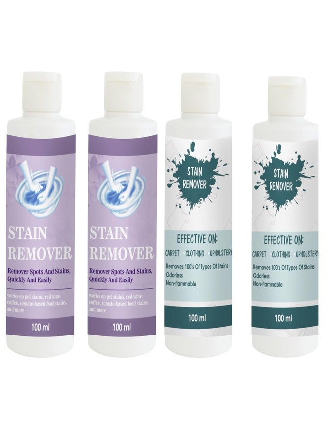 TOOVUS Stain Remover Combo Pack of Purple (Pack of 2), Sky and Sky Stain Remover | Multi-Surface Cleaning Solution for Clothes, Fabrics, Upholstery (100 g Each) - Image 1